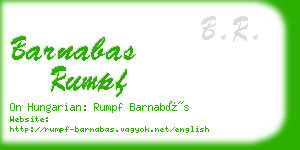 barnabas rumpf business card